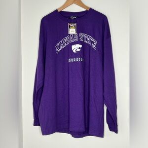 VTG Kansas State Wildcats Steve & Barry’s Shirt Mens Size XXL Purple Long Sleeve